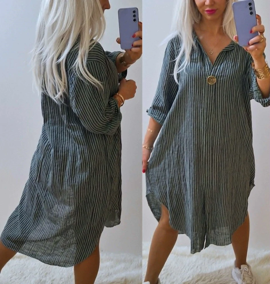 Dámské košilové šaty HOLLY khaki