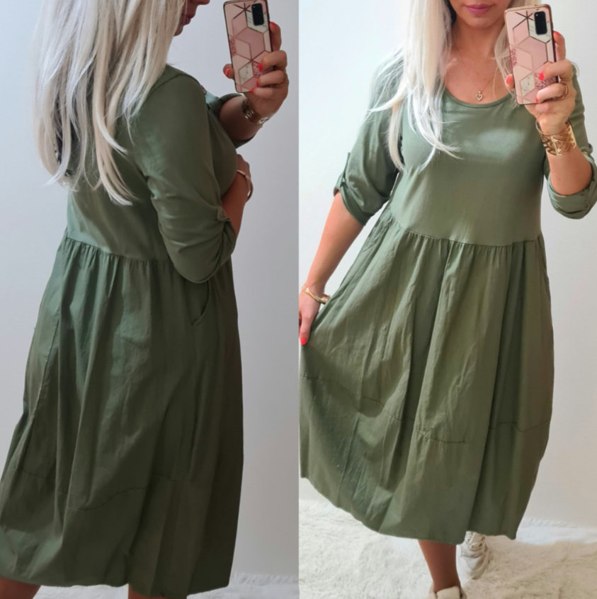 Dámské šaty LÚCA khaki