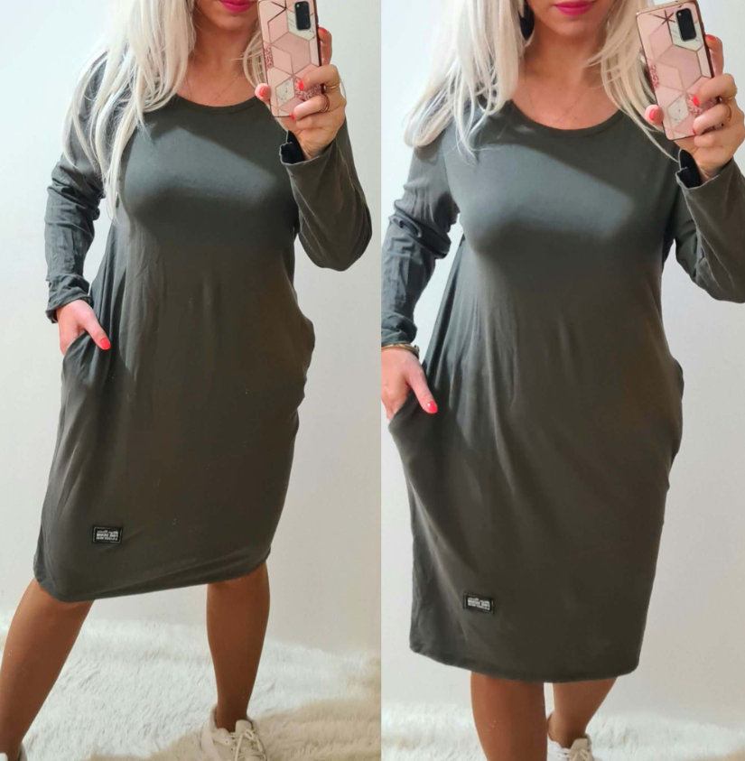 Dámské šaty ROJA khaki