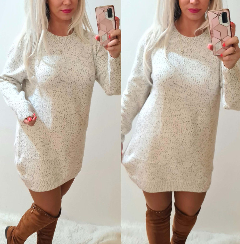 Dámský svetrové šaty/delší svetr HANKA multicolor
