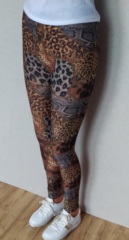 Dámské legíny se vzorem leopard