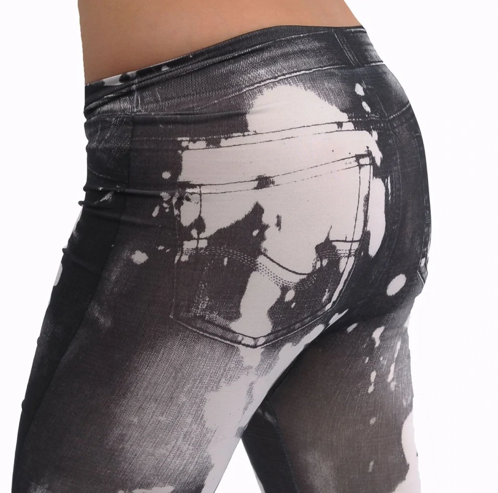 Dámské Jeans legíny šedé