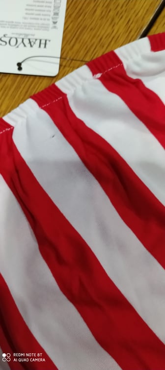 Dámské šaty s pruhy červené 2. jakost