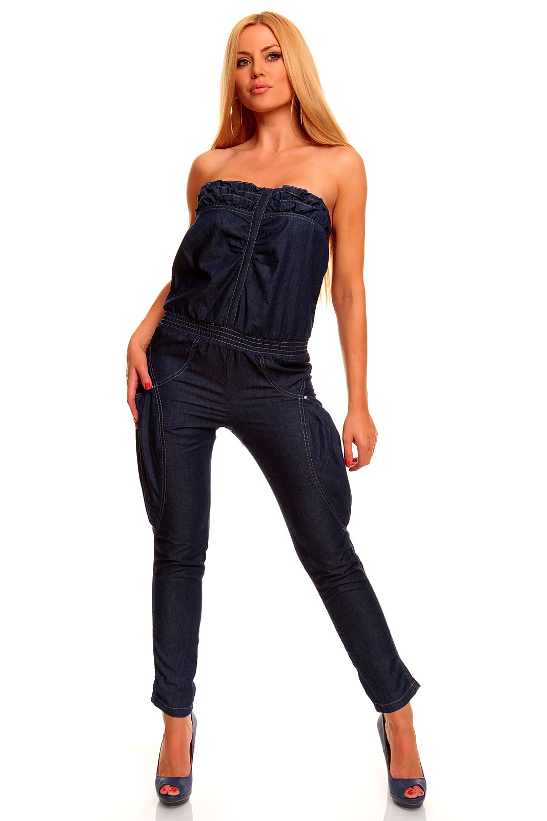 Dámský overal modrý
