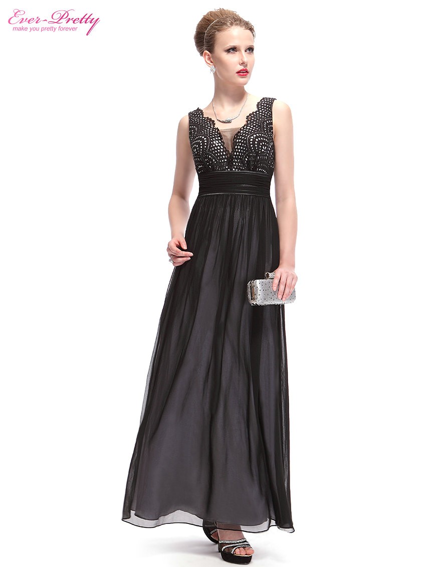 Ever Pretty plesové dlouhé šaty černá