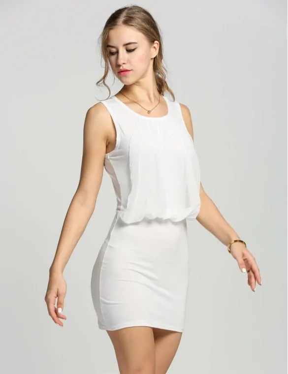 Dámská tunika/mini šaty MÁLKA bílá