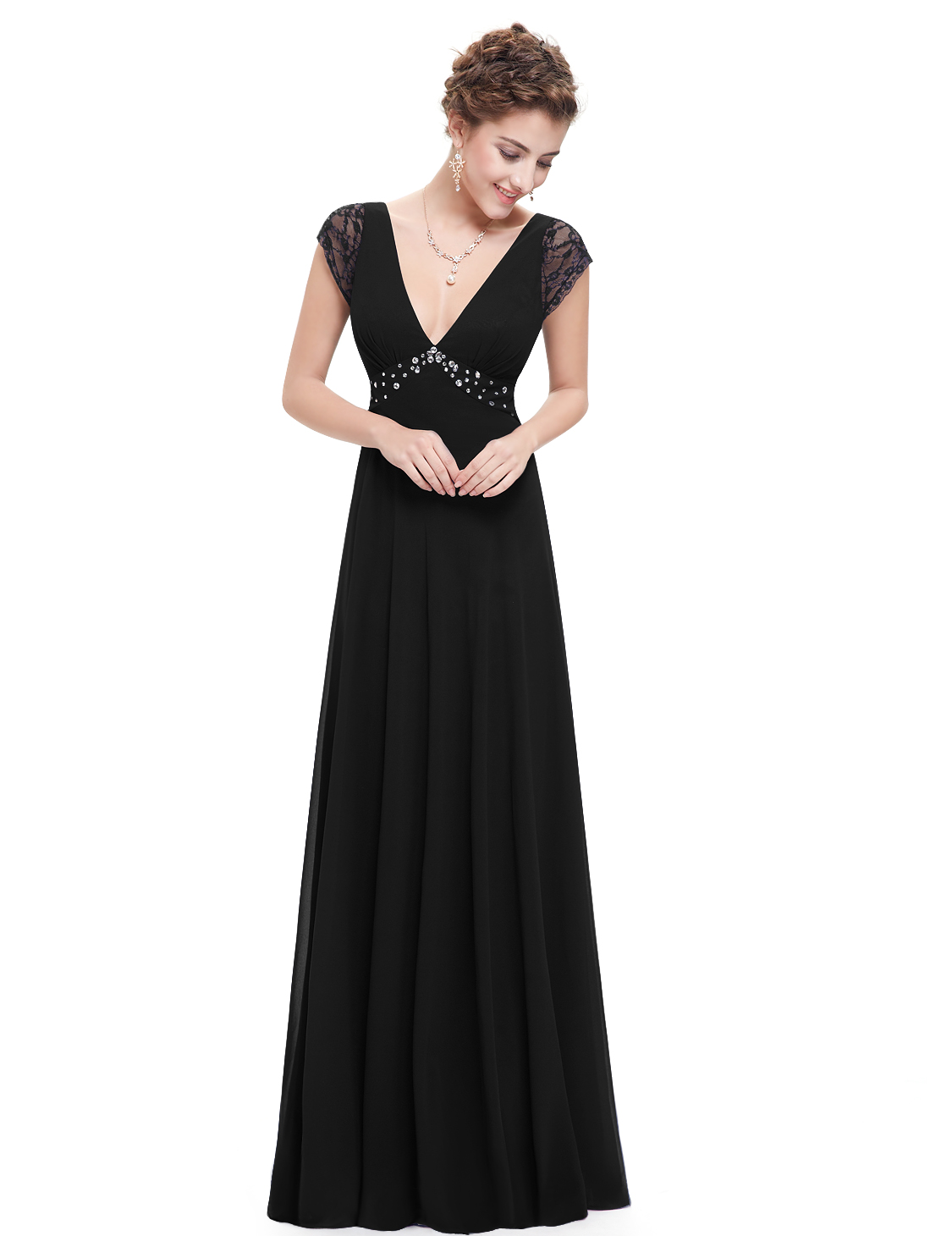 Ever Pretty plesové a společenské šaty  černá