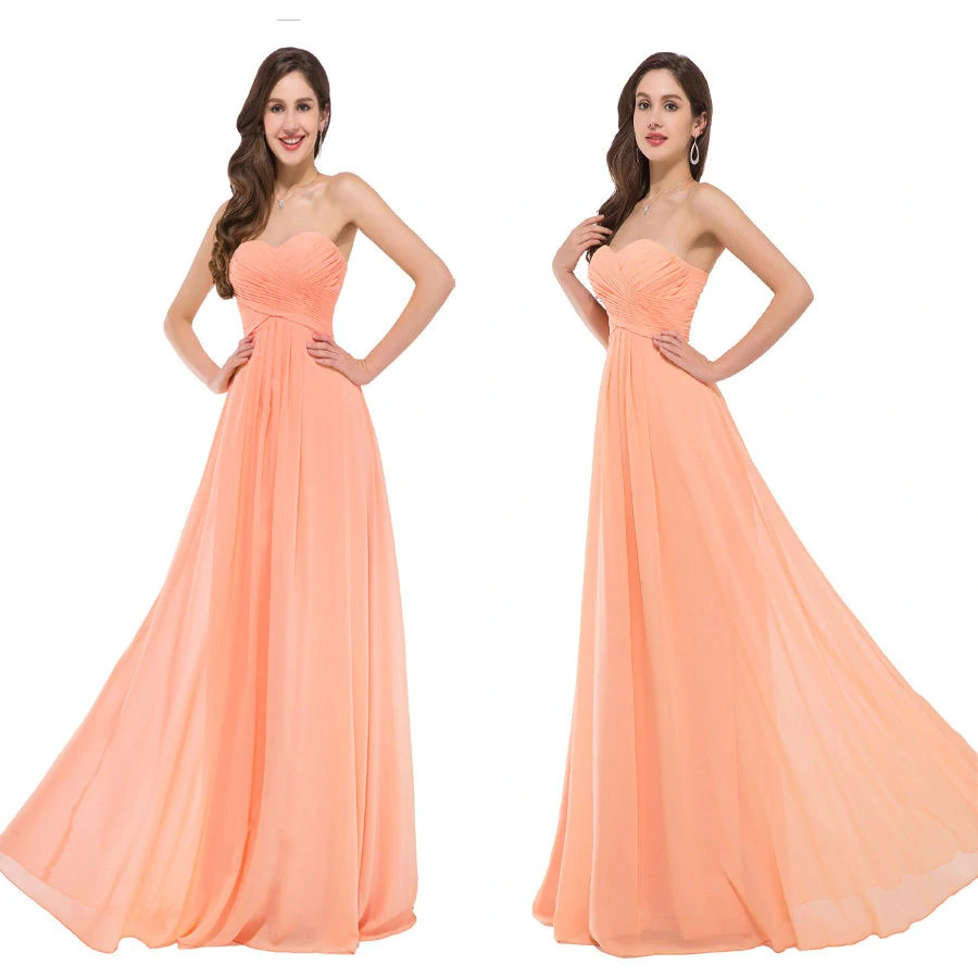 Luxusní plesové a společenské šaty oranžová