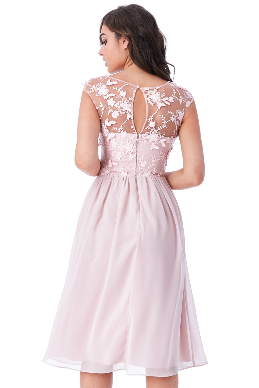 Společenské šaty krátké Zn. GODDIVA růžová