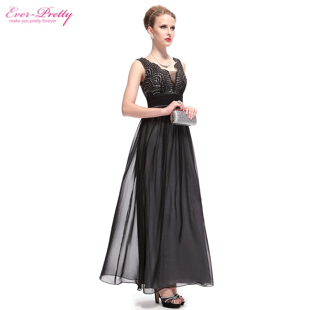 Ever Pretty plesové dlouhé šaty černá