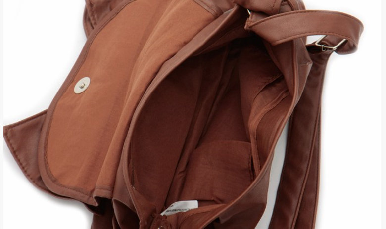 Dámská kabelka s mašlí hnědá