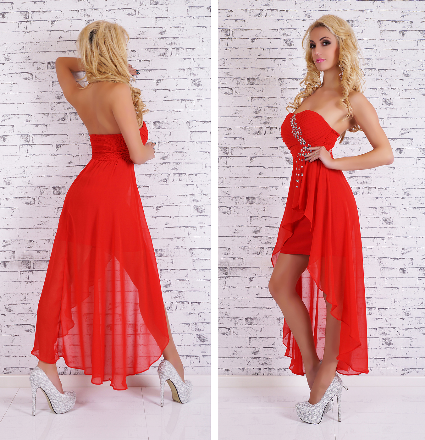 Dámské plesové a společenské šaty červená