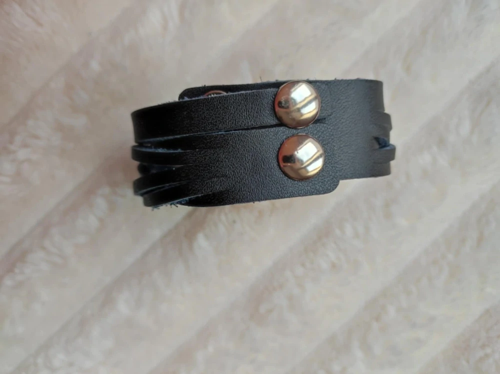 Dámský kožený náramek Styl: Punk