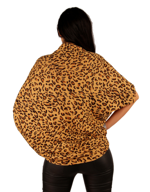 Dámské bolero s leopardím vzorem 
