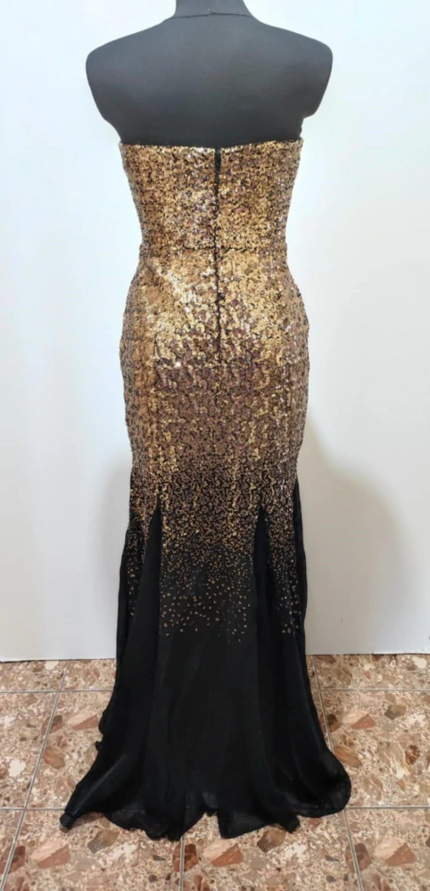 Dámské plesové šaty s flitry černá