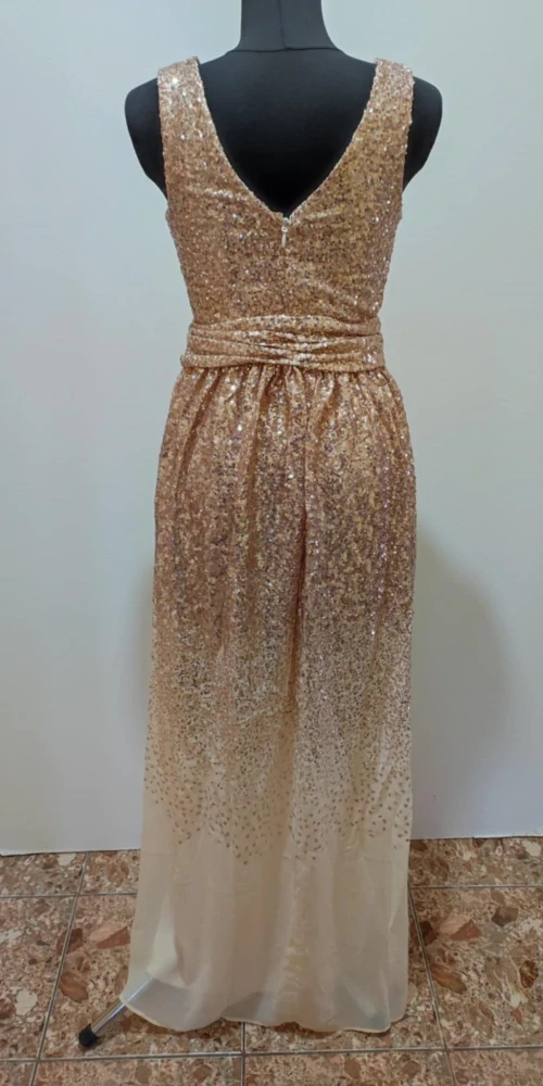 Dámské plesové dlouhé šaty s flitry