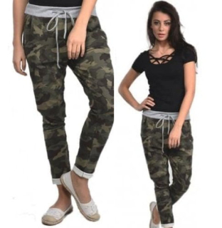 Dámské kalhoty/tepláky "ARMY" zelené
