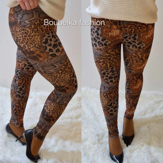 Dámské legíny se vzorem leopard