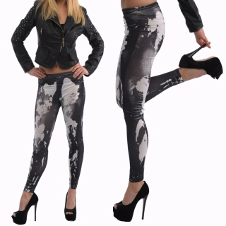 Dámské Jeans legíny šedé