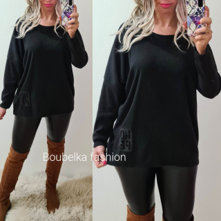 Dámská teplejší tunika/tričko ELOISA s nášivkou