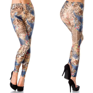 Dámské legíny LEOPARD vzor