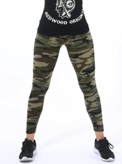 Dámské bambusové legíny Army styl