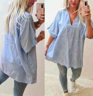 Dámská tunika/halenka ROBE s vyšívanou krajkou 