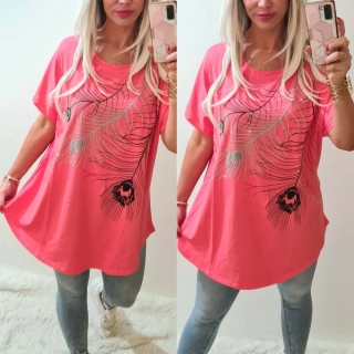 Dámské tričko/tunika PAVÍ PÍRKA 