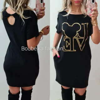 Dámské šaty/tunika LOVE černá