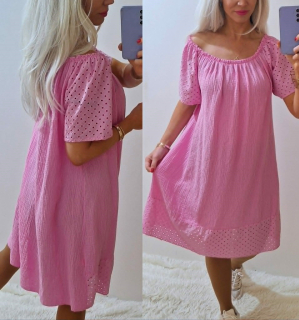 Dámské šaty MINELA mušelín + madeira 