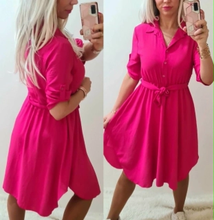 Dámské košilové šaty MAJKA fuchsia