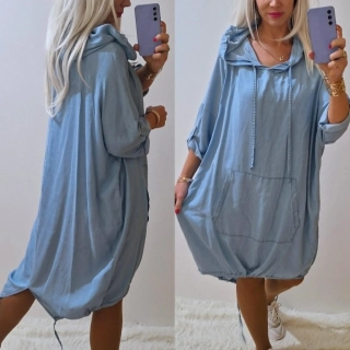 Dámské šaty JELA lehká riflovina 