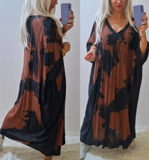 Dámské šaty VANESSA černo/hnědá